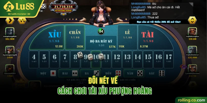 Đôi nét về cách chơi Tài Xỉu Phượng Hoàng